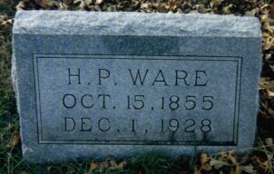 Henry Patterson (Pat) Ware Tombstone