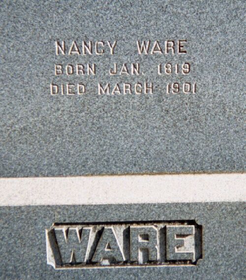 Nancy Ware Tombstone